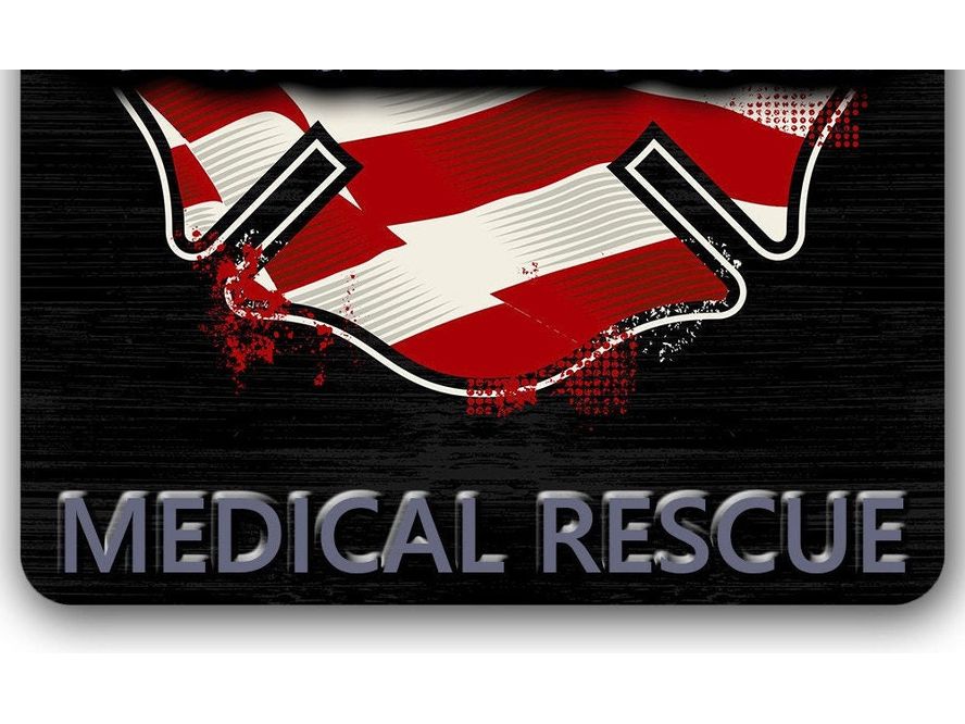 Firefighter Wall Sign Patriotic Maltese Cross Personalized with Your Custom Text