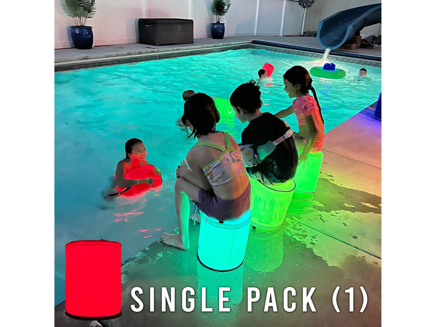 LED Color Changing Party & Pool Lights with Remote Control from Camperdoodle