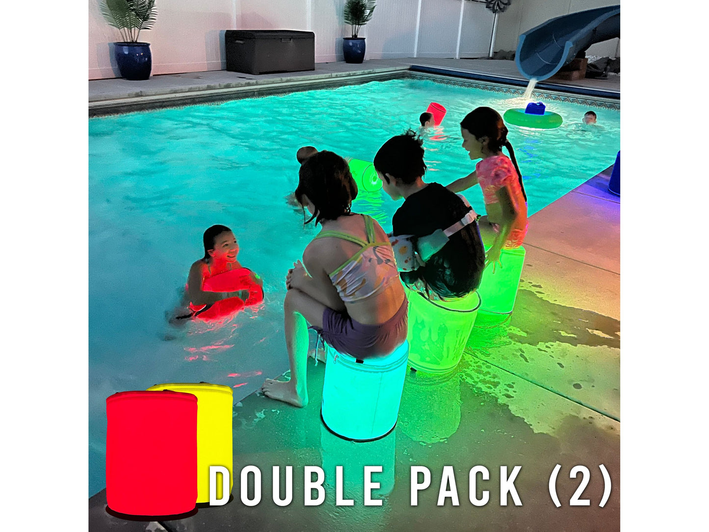LED Color Changing Party & Pool Lights with Remote Control from Camperdoodle