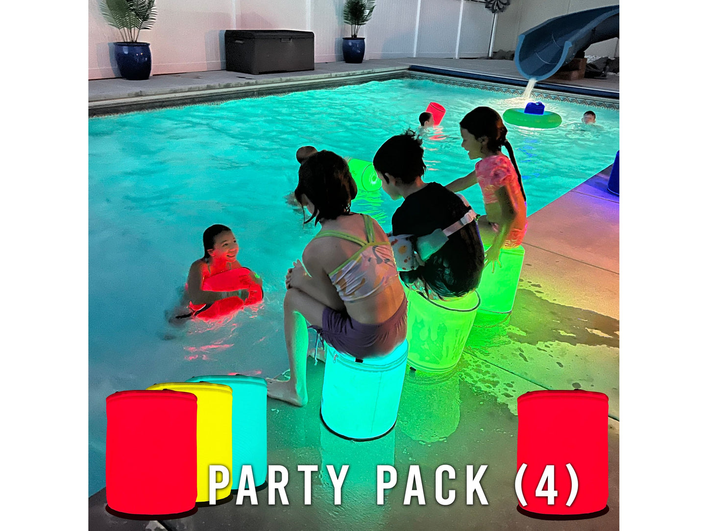 LED Color Changing Party & Pool Lights with Remote Control from Camperdoodle