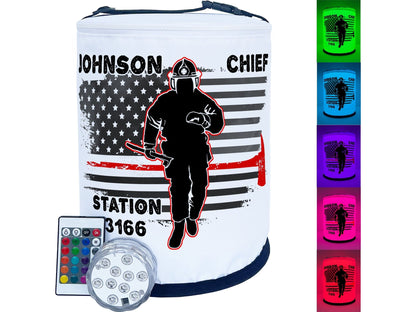 Thin Red Line Firefighter LED Lantern