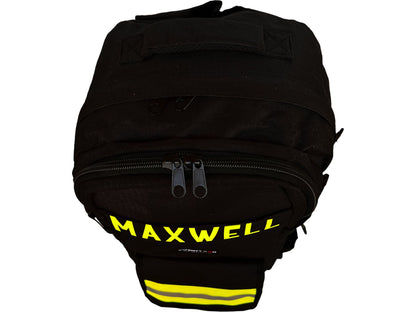 Personalized Firefighter Backpack & Computer Bag in Black with Your Name or Custom Text