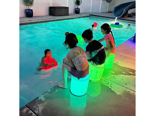 LED Color Changing Party & Pool Lights with Remote Control from Camperdoodle