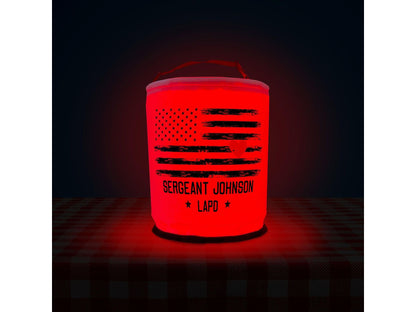 Thin Blue Line Police Officer - Indoor or Outdoor LED Decoration