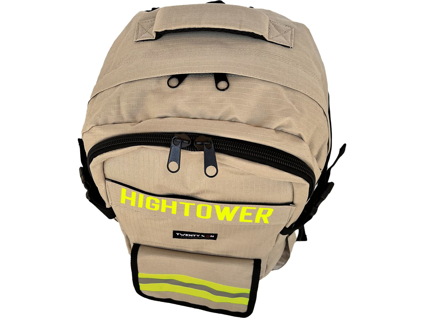 Personalized Firefighter Backpack & Computer Bag in Khaki with Your Name or Custom Text
