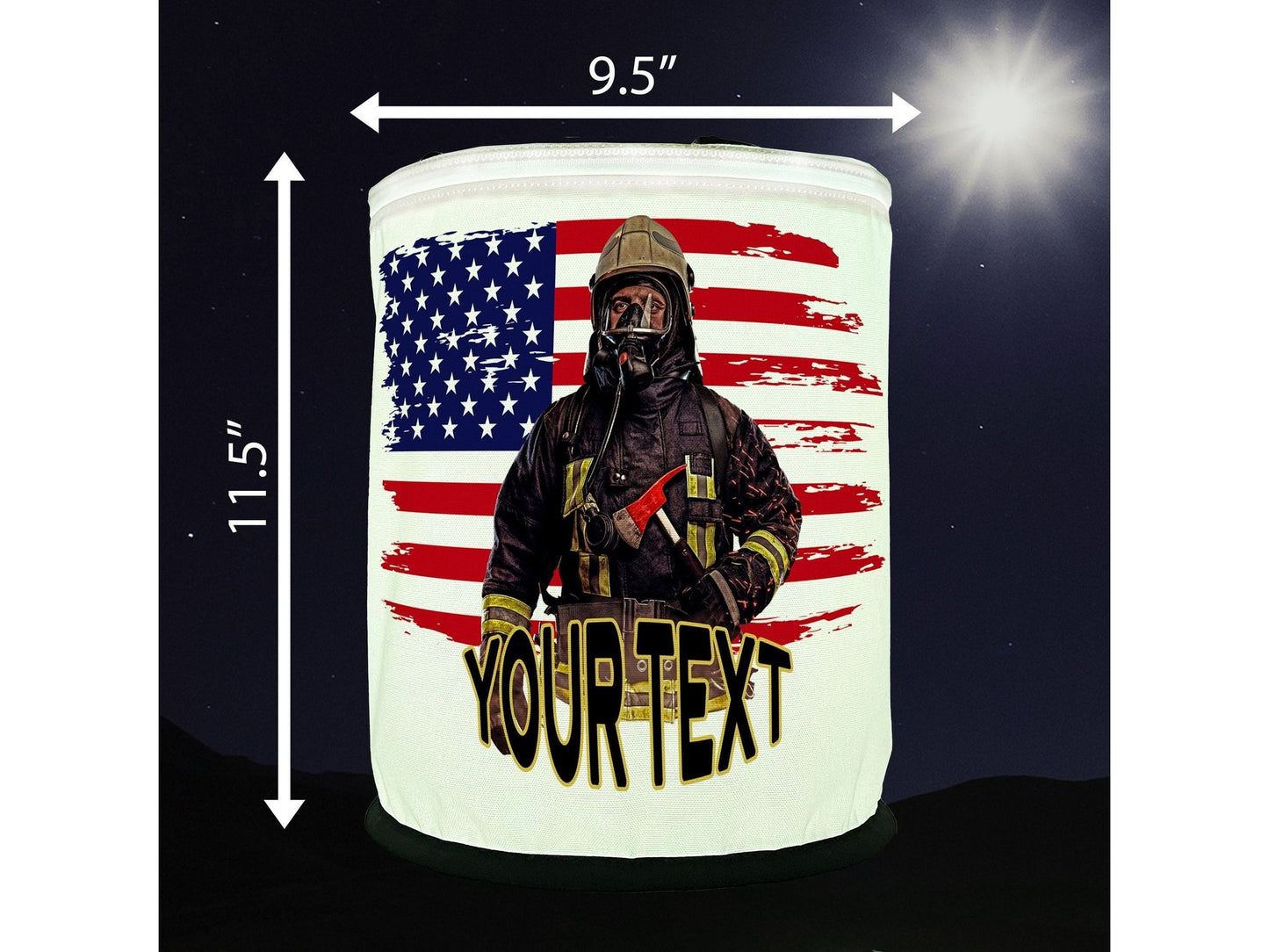 Firefighter Color Changing LED Decoration