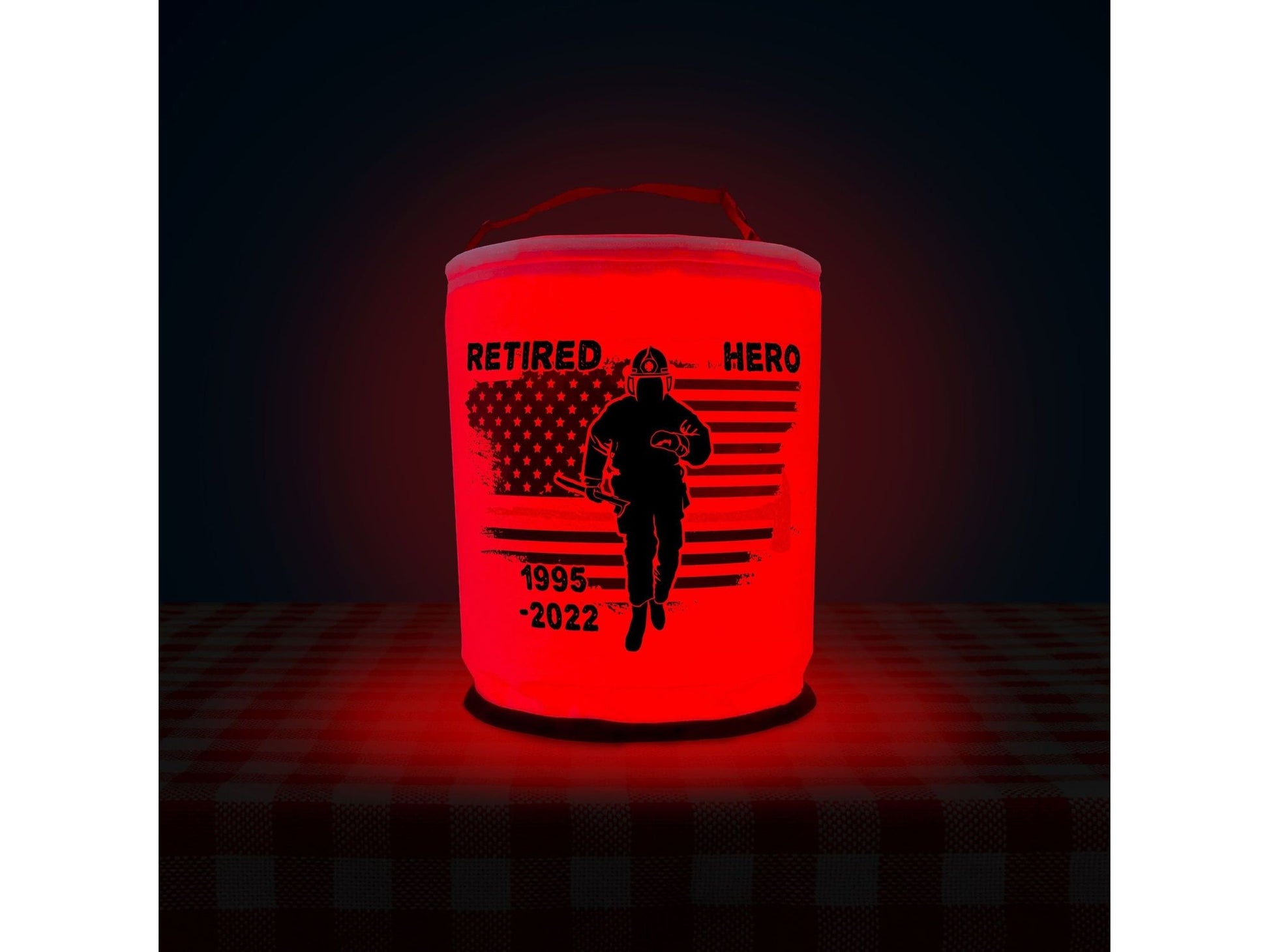 Thin Red Line Firefighter LED Lantern