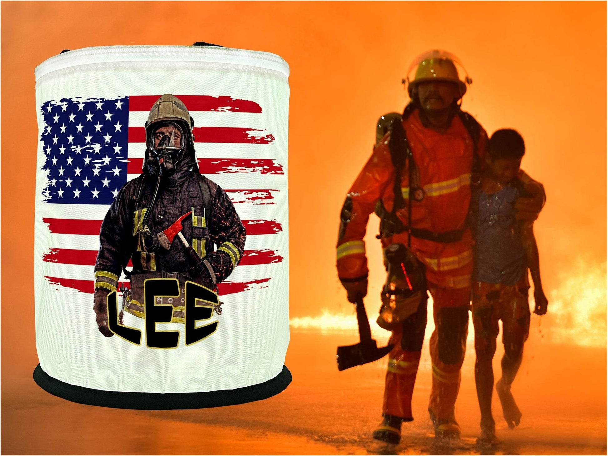 Firefighter Color Changing LED Decoration