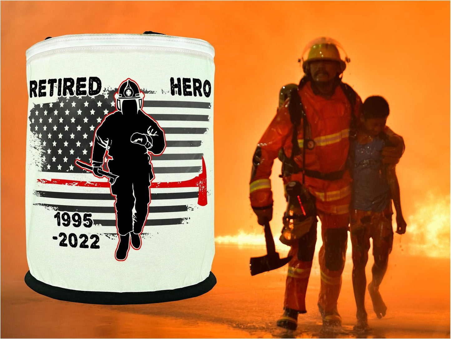 Thin Red Line Firefighter LED Lantern
