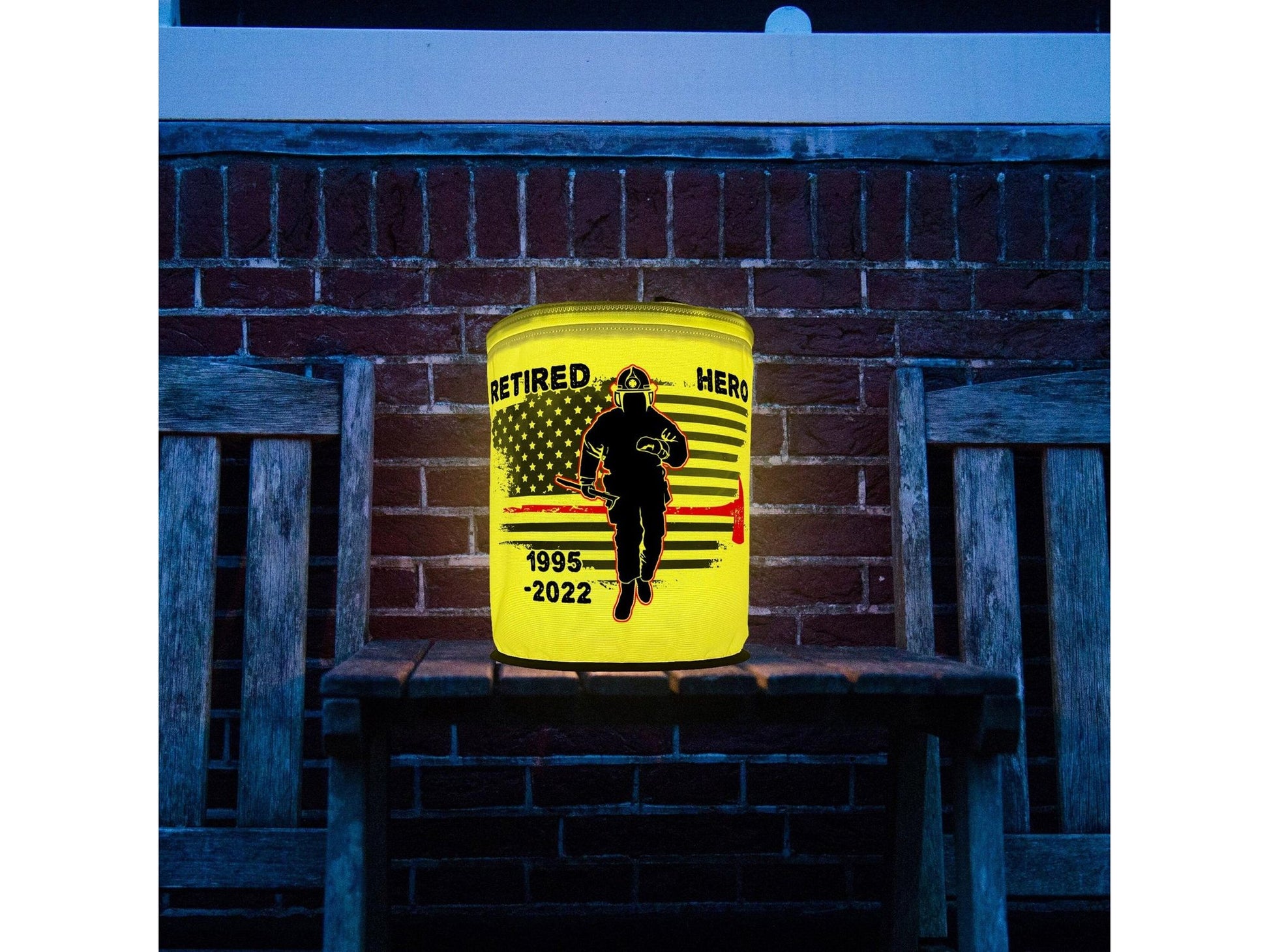 Thin Red Line Firefighter LED Lantern