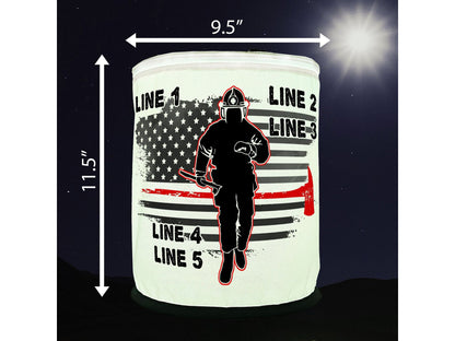 Thin Red Line Firefighter LED Lantern