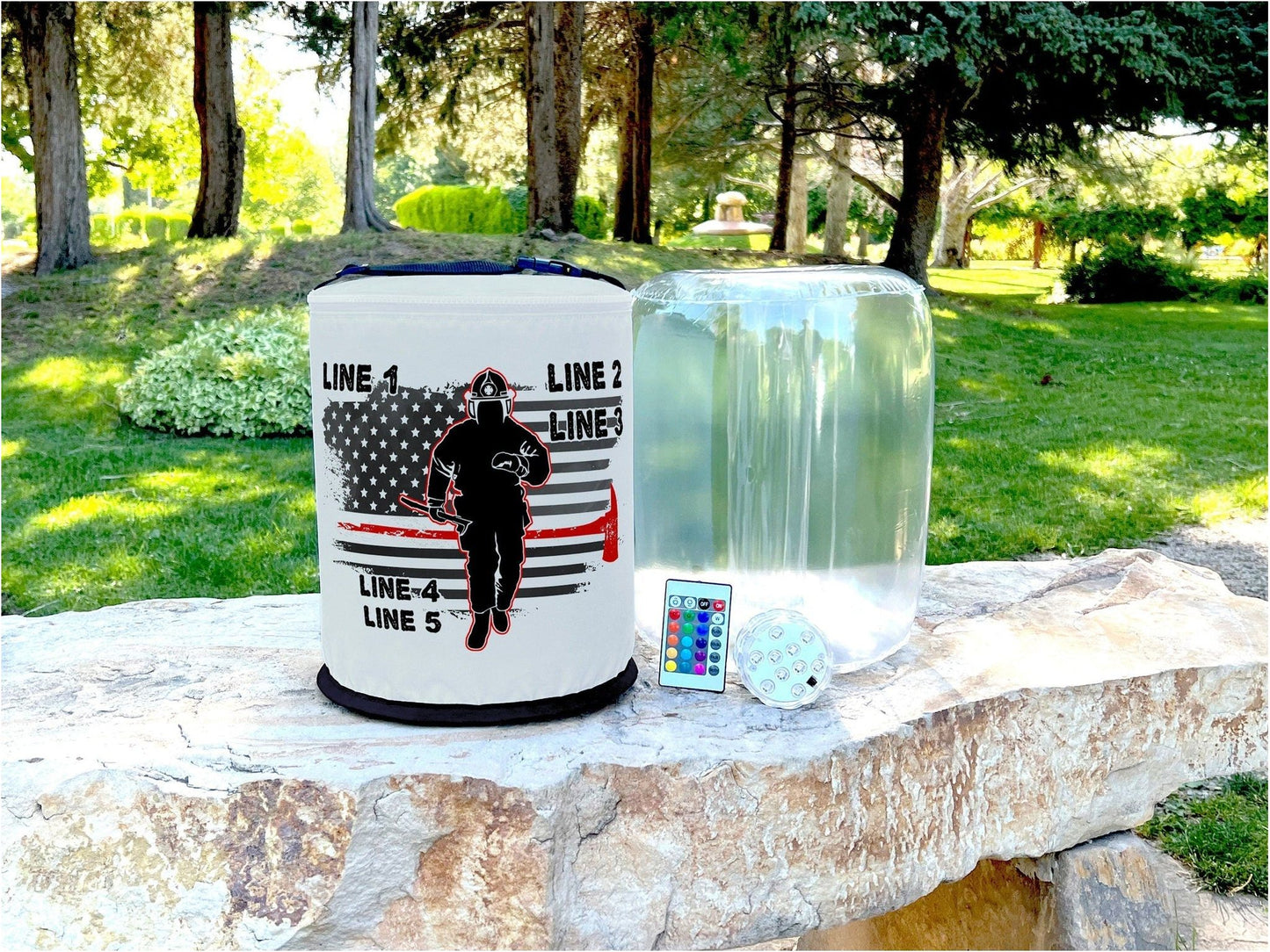 Thin Red Line Firefighter LED Lantern