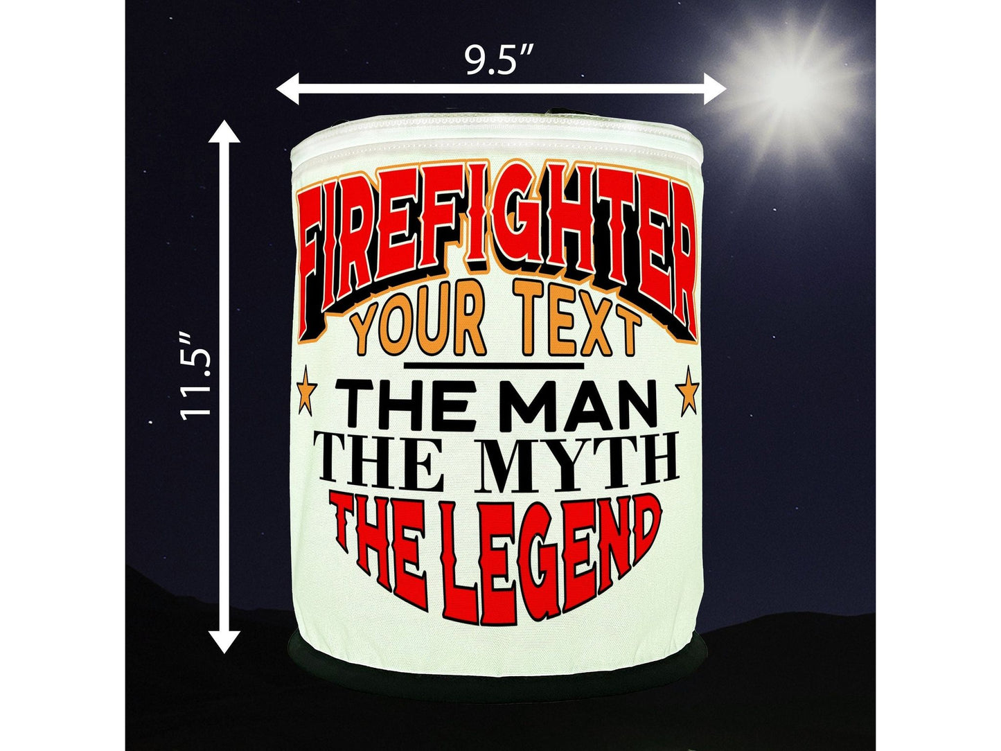 Firefighter The Man The Myth The Legend LED Lantern