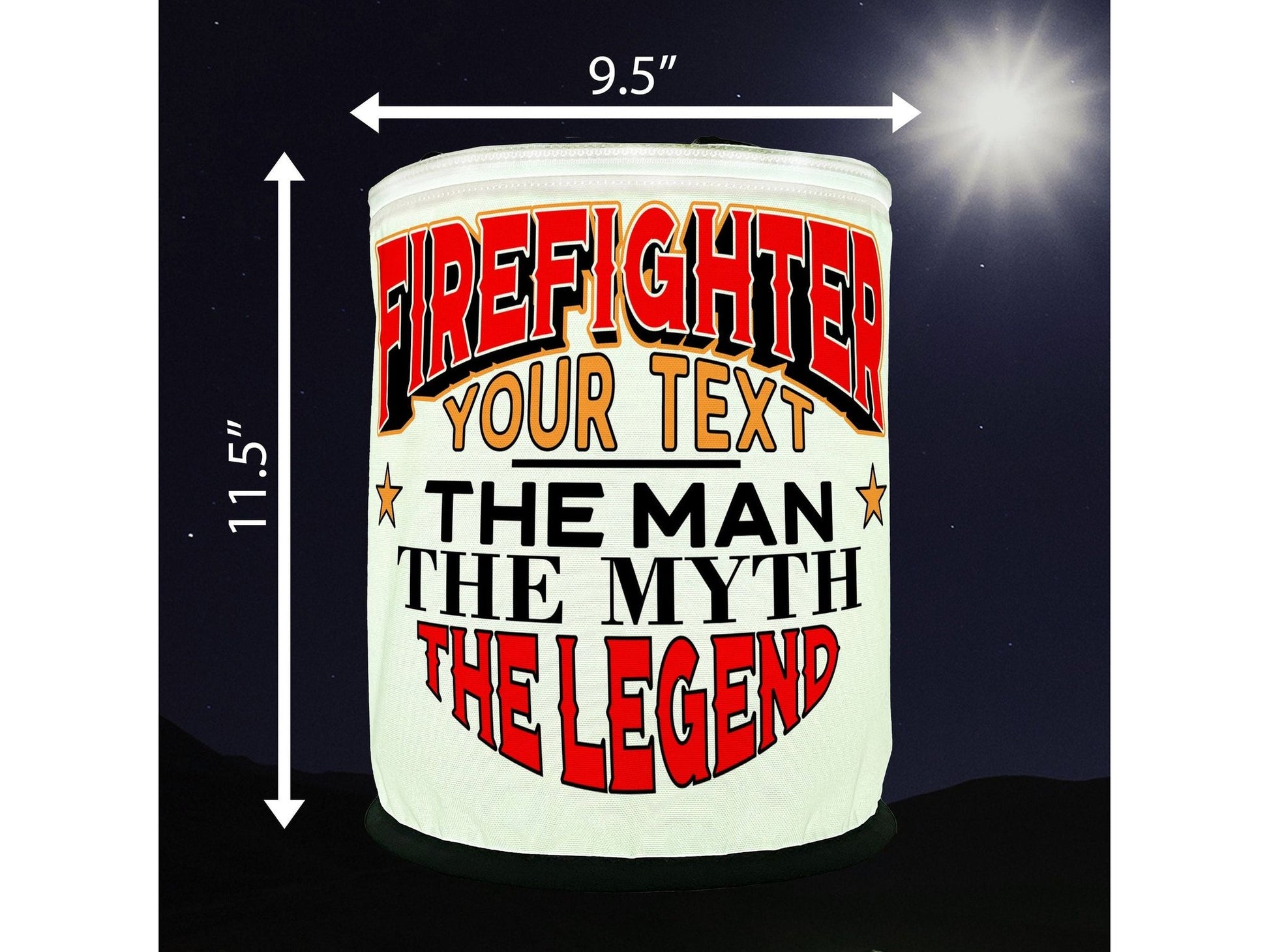 Firefighter The Man The Myth The Legend LED Lantern