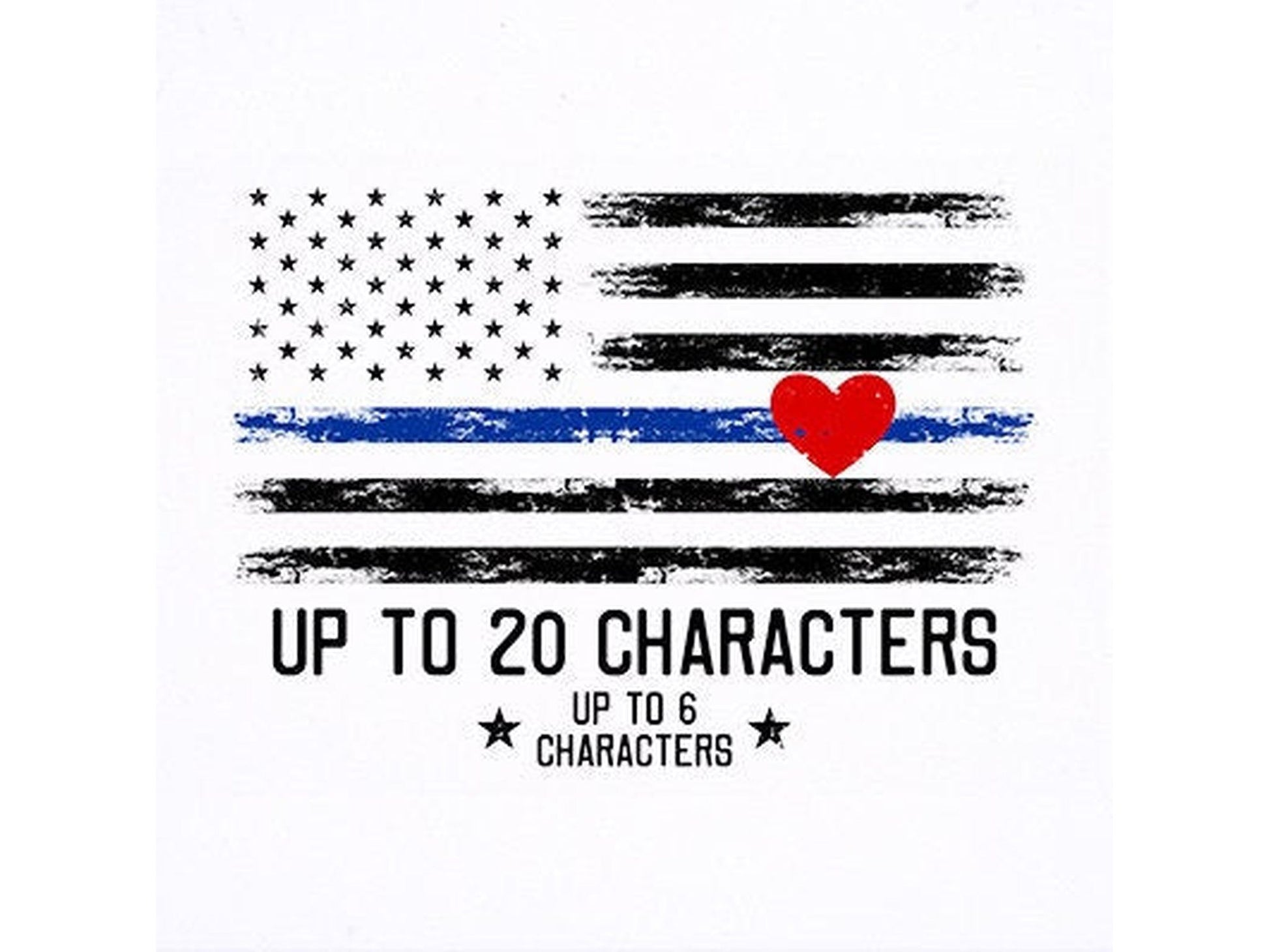 Thin Blue Line Police Officer - Indoor or Outdoor LED Decoration