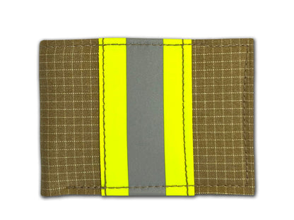Khaki Firefighter Turnout Gear and Leather Wallet with Optional Personalization