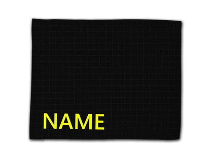 Black Firefighter Turnout Gear and Leather Wallet with Optional Personalization