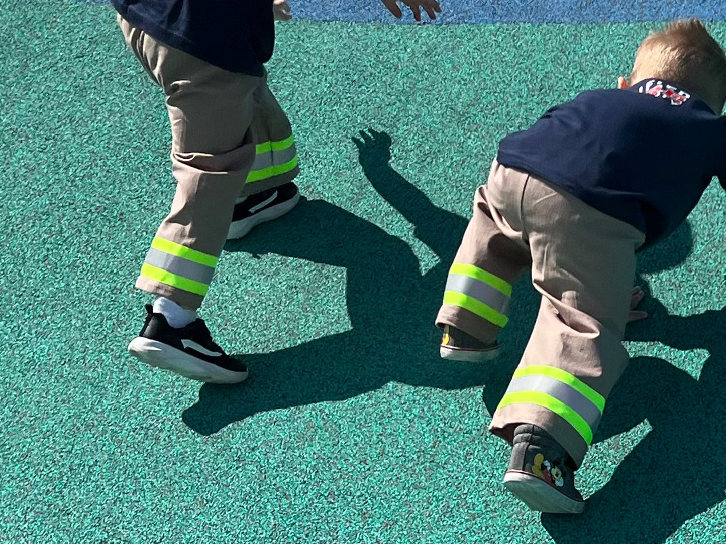 Firefighter Toddler Khaki Turnout Pants with Reflective Trim