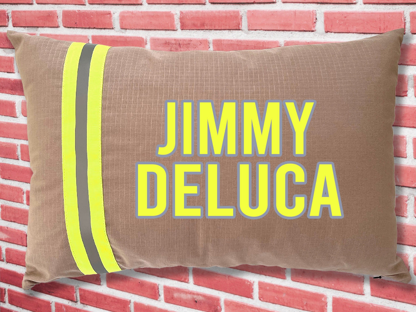 Personalized Firefighter 15" X 22" Oblong Pillow Cover with Your Name or Text