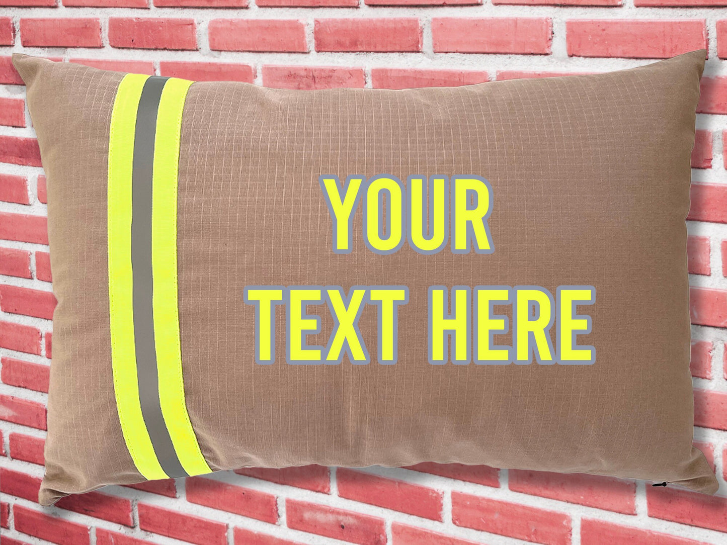 Personalized Firefighter 15" X 22" Oblong Pillow Cover with Your Name or Text