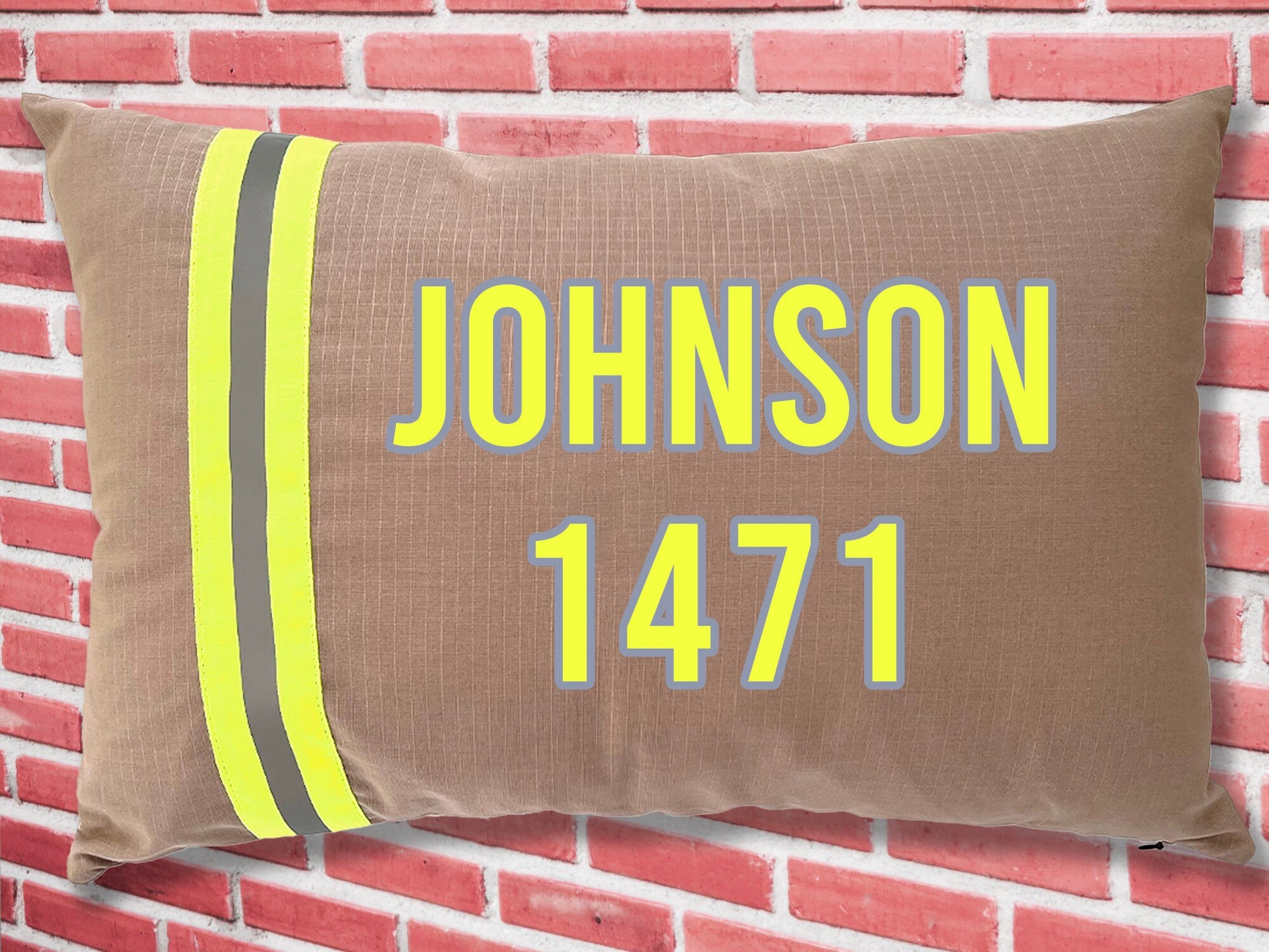 Personalized Firefighter 15" X 22" Oblong Pillow Cover with Your Name or Text