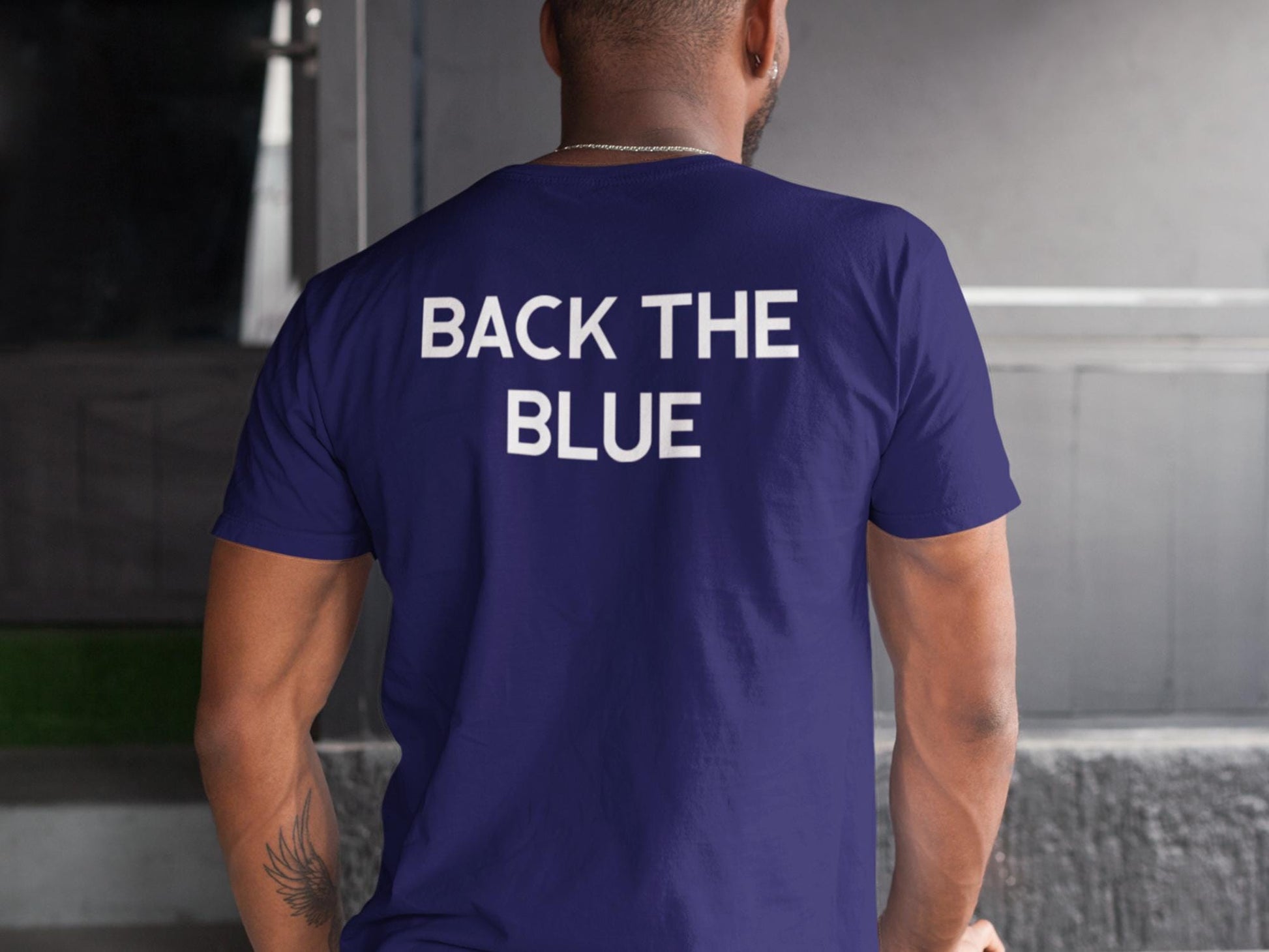 Police Custom 10-Code T-Shirt - Thin Blue Line - Optional Custom Text on Back - Adult Unisex