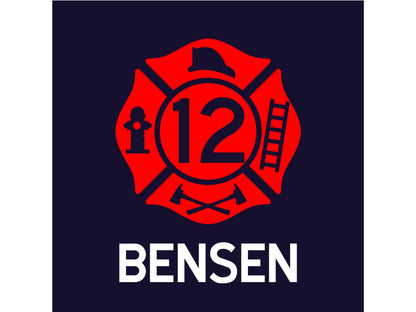 Firefighter Birthday Youth T-Shirt with Maltese Cross, Age, and Name - Optional Fire Department on Back