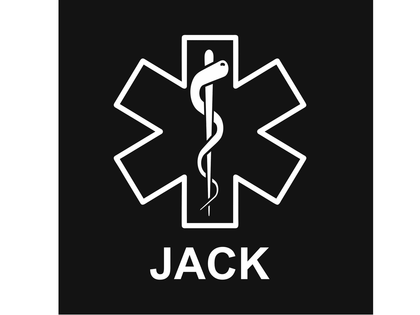 EMT Baby Bodysuit with Star of Life and Personalized Name - Optional Name or Department on Back