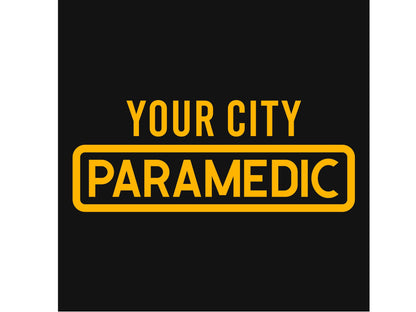 Paramedic Youth Hoodie with Star of Life and Name - Optional City or Department on Back