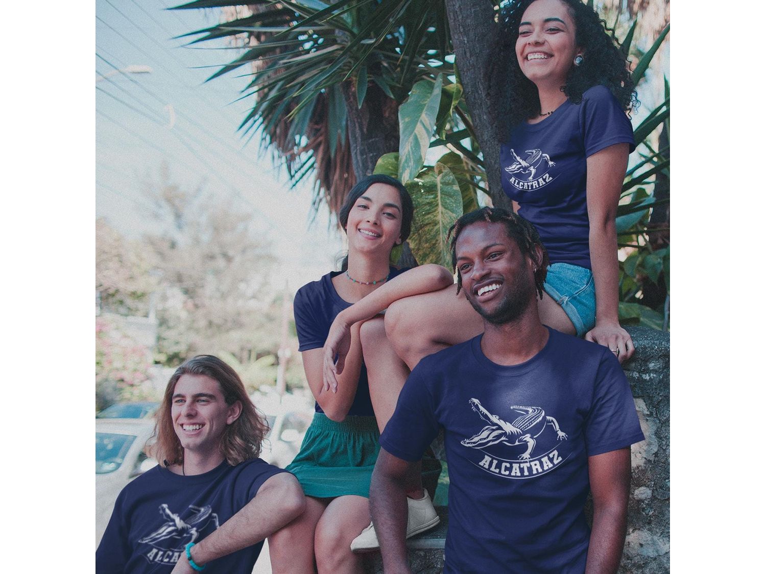 Navy Blue “Alligator Alcatraz” Adult Unisex T‑Shirt