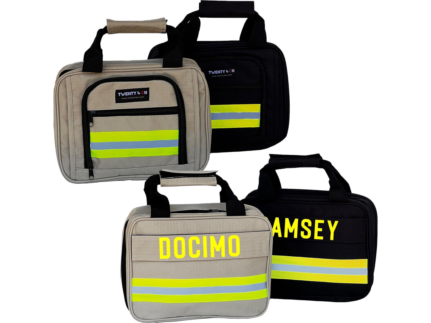 Personalized Firefighter Toiletry Bag/Shave Kit in Khaki with Your Name