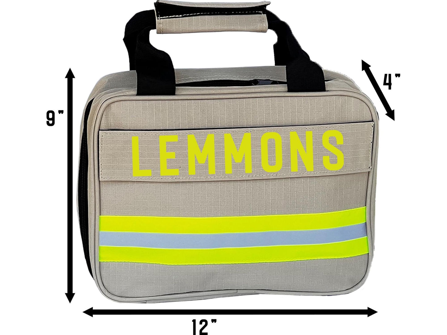 Personalized Firefighter Toiletry Bag/Shave Kit in Khaki with Your Name