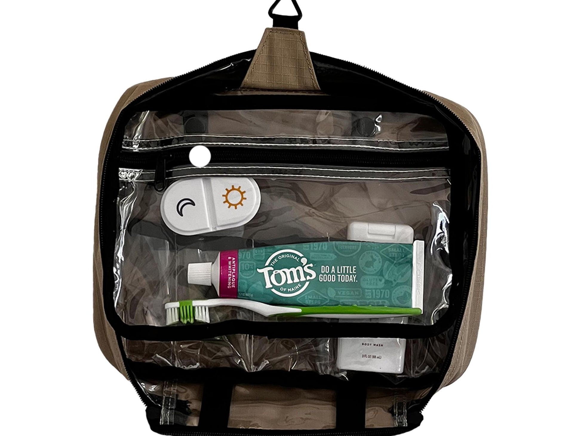 Personalized Firefighter Toiletry Bag/Shave Kit in Khaki with Your Name