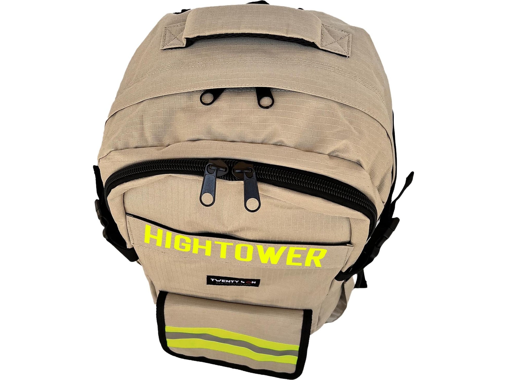 Personalized Firefighter Backpack & Computer Bag in Khaki with Your Name or Custom Text