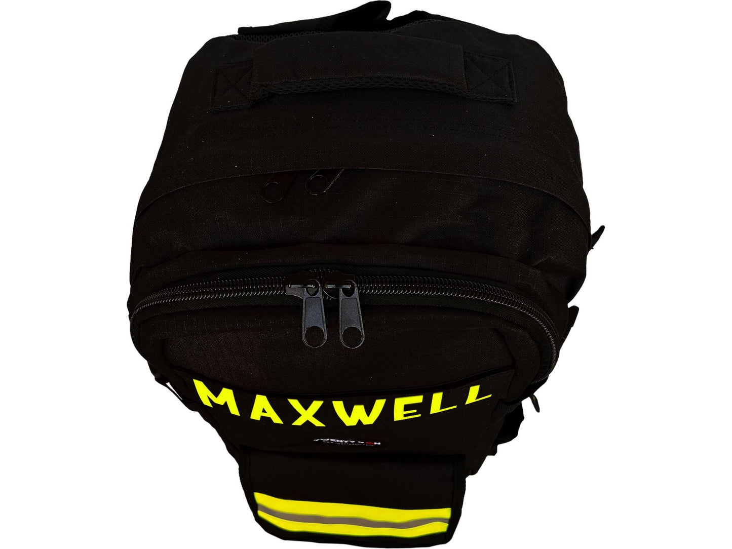 Personalized Firefighter Backpack & Computer Bag in Black with Your Name or Custom Text