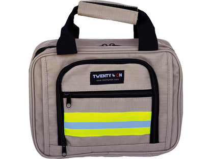 Personalized Firefighter Toiletry Bag/Shave Kit in Khaki with Your Name